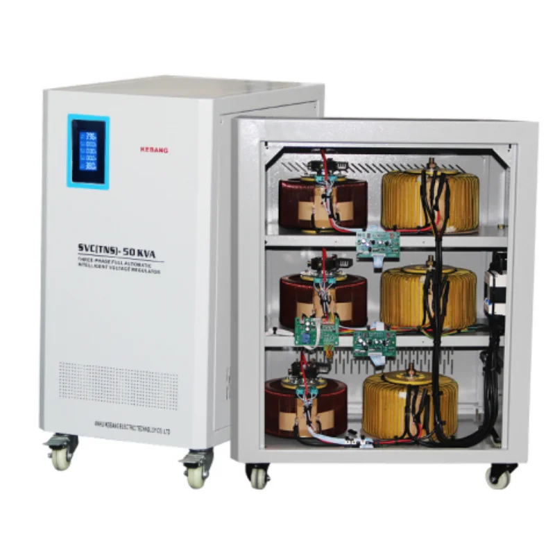 Automatic Voltage Stabilizer Three Phase Servo Voltage Regulator AVR Heavy Duty Power Stabilizer For Factory Production Line