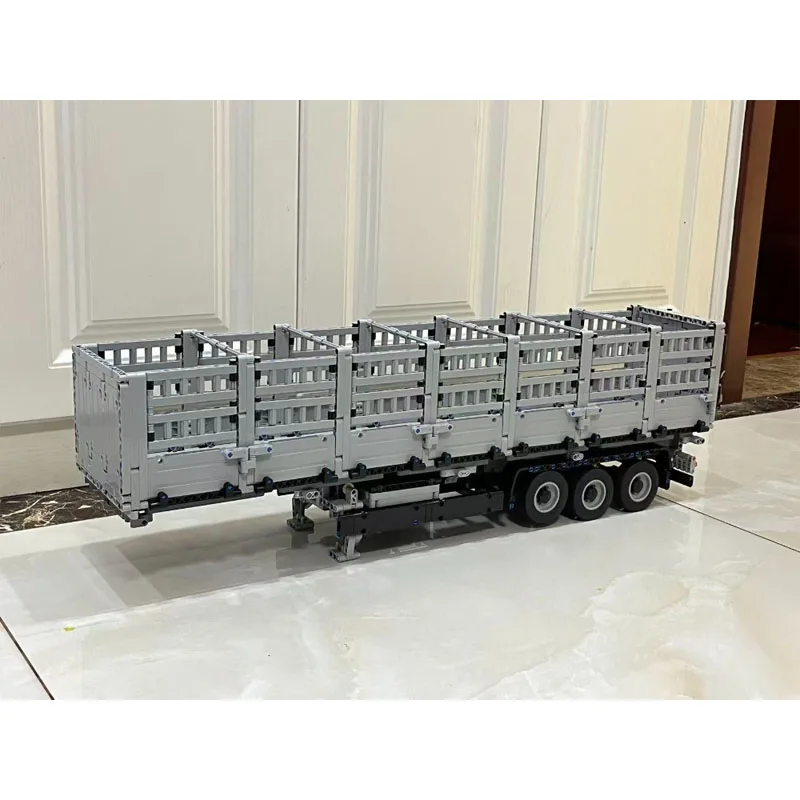 MOC-231698 شاحنة بضائع سياج النقل اللبنات نموذج 1490 PartsMOC الإبداعية بنين أطفال عيد ميلاد اللبنات لعبة الهدايا