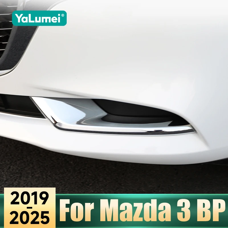 

Для Mazda 3 BP Axela 2019 2020 2021 2022 2023 2024 2025 ABS автомобильная передняя и задняя противотуманная фара рамка накладка защитная крышка аксессуары