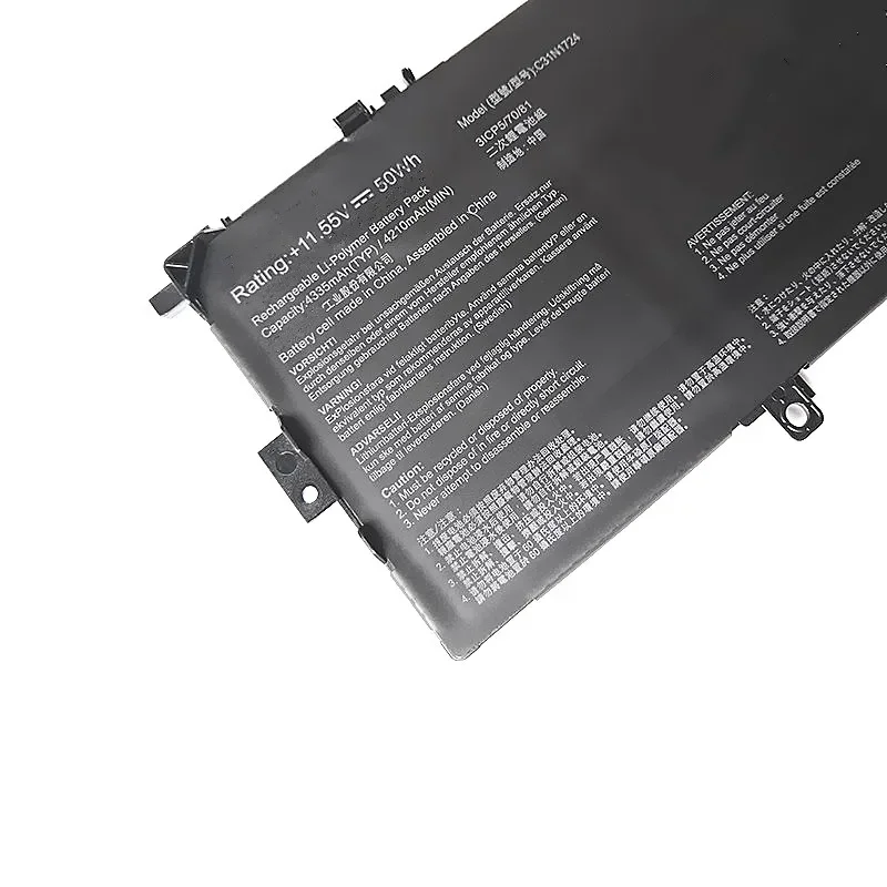 C31N1724 Аккумулятор для ноутбука ASUS ZenBook 13 UX331U UX331FAL U3100FAL UX331FALBH71 11,55 V 50Wh 4210mAh