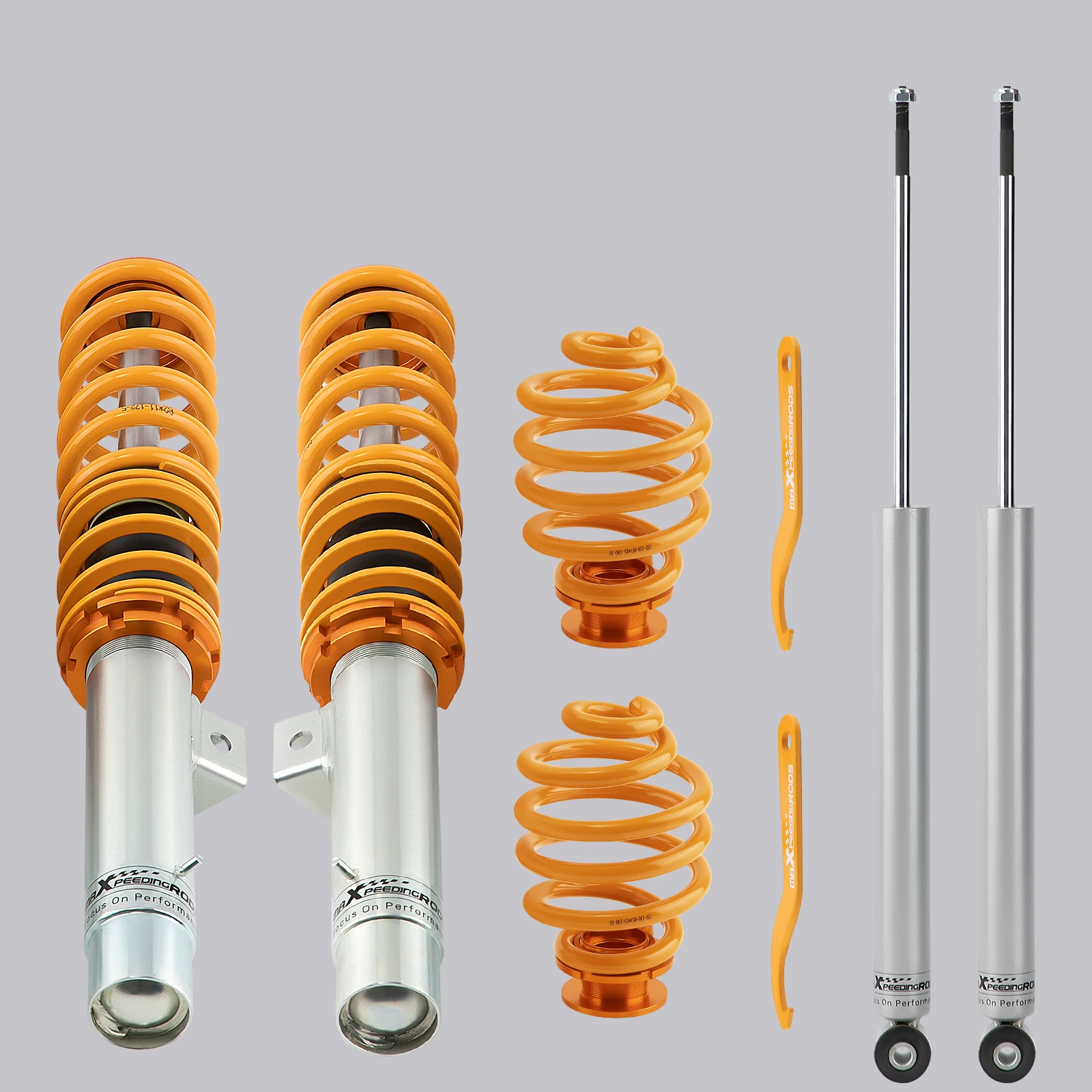 MaXpeedingrods BMW E46 316i 318d 320i, 323i 325i 328i 330i 용 코일오버, 1998-2006 높이 조절 가능 서스펜션 키트 스트럿