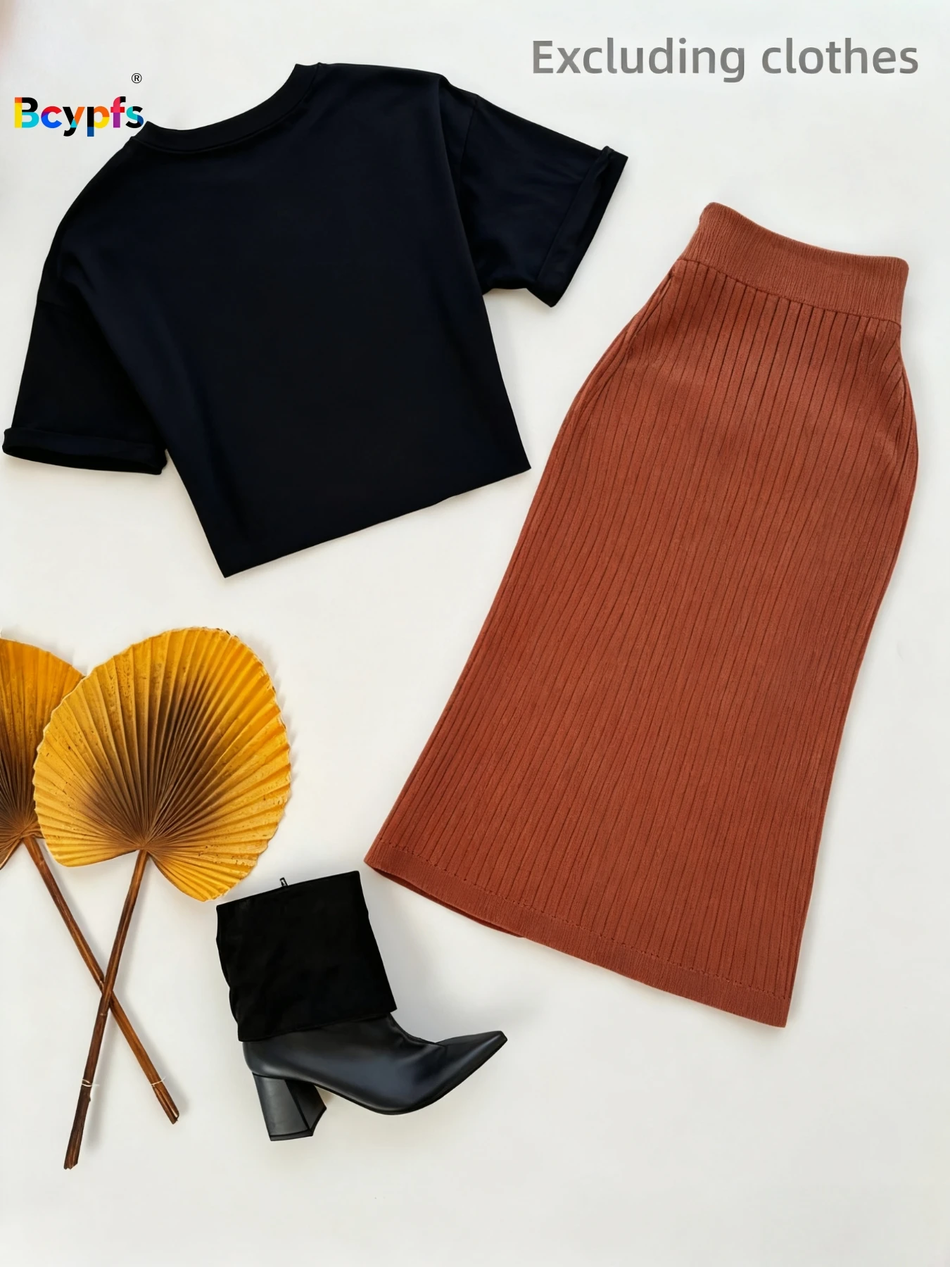 

Women's High Waist Front Slit Button Detail Knitted Bodycon Midi Skirt Trendy Fashion Autumn Spring Casual Ladies Bottoms