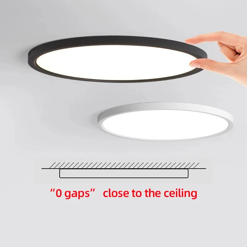 Ultra thin Modern Minimalist LED Ceiling Light Super Bright Round Bedroom Fixture AC85-265V Home Decor Balcony Hallway Corridor