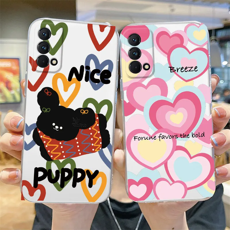 เคสโทรศัพท์ลายแมวรักดอกไม้ผีเสื้อสำหรับ Realme 11 11X C55 C67 9 8 10 Pro PLUS GT NEO 3T GT Master GT2 8 5G ปลอกซิลิโคน