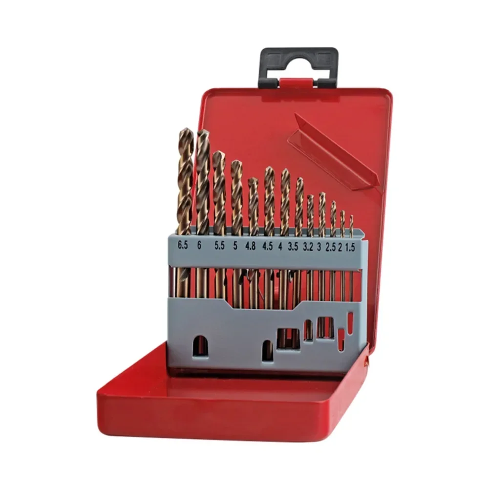 For Home Workshop HSS Drill Bit Set Drilling Machine Drilling Tool Set Convenient Storage Multiple Sizes Available For Aluminum