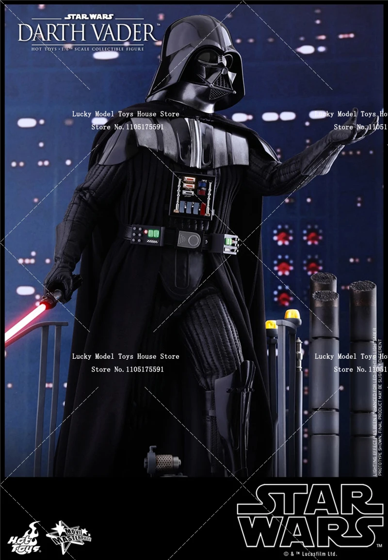 HT HotToys 1/6 MMS452 Black Samurai Darth Vader 4.0 Action Figure Empire Strikes Back Series Simulation Delicate 12inch Soldier