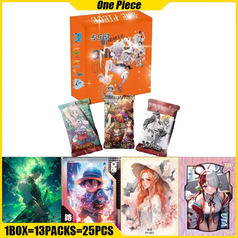 One Piece Cards KALEDAO VOL.1 Burning Memories Anime Collection Cards Board Games Toys Mistery Box Birthday Gifts for Children