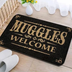 Bathroom Rug Graphic Wizards Welcome Muggles Tolerated Entrance Door Mat Long Corridor Carpet Non-slip Kitchen Doormat Bath Rugs
