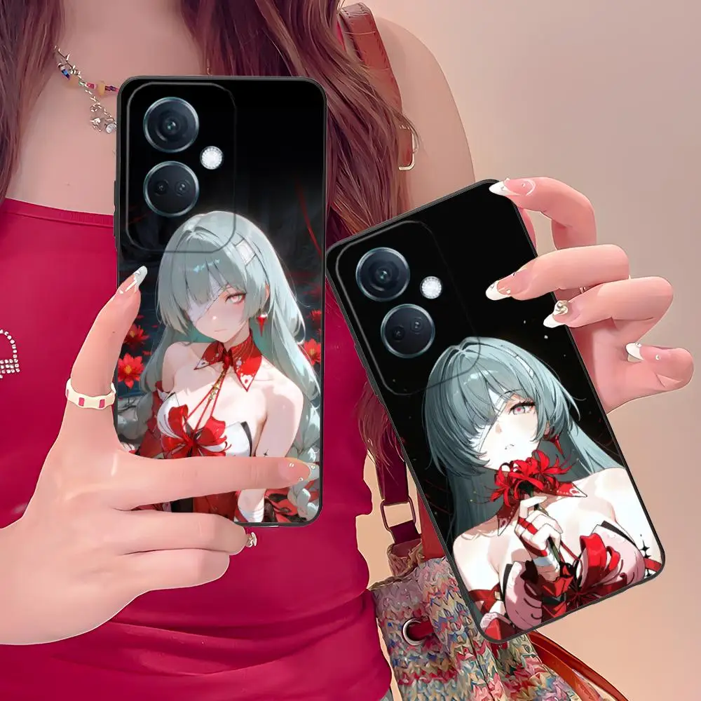 حافظة هاتف Wuthering Waves Phrolova لهاتف OPPO Reno 14 13 12 11 10 9 8 7 6 5 F T Pro 5G غطاء طباعة ملون للهواتف المحمولة الفاخرة