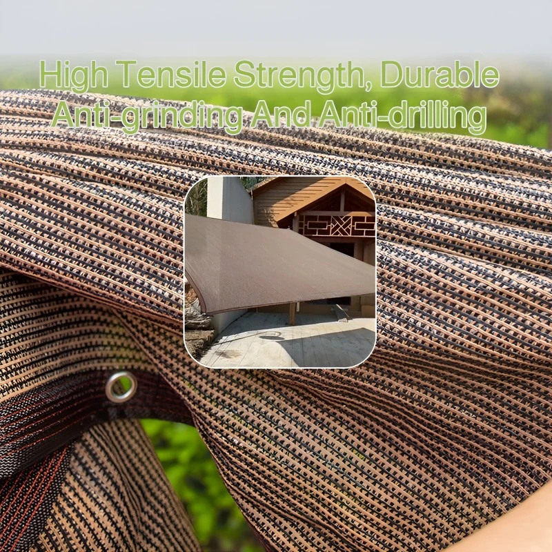 Thickened Sun Protection Net High-density Perforated Edge Sunshade Net Outdoor Courtyard Sunshade Net Garden Plants Sun Shelter image 4