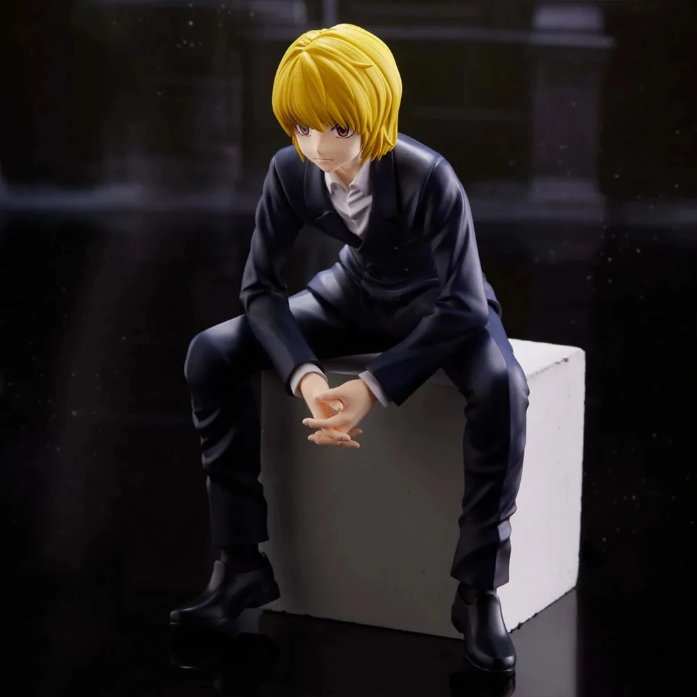 14cm Kurapika Figurine Cute Anime HUNTER X HUNTER PVC Miniatures Ornaments Japanese Manga Model Doll Toy Garage Kits GK Figure
