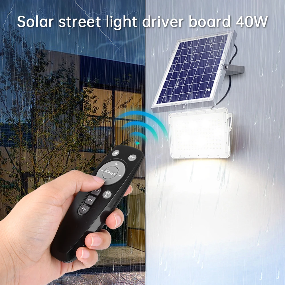 Imagem -03 - Humano Sensor Switch Module Solar Street Light Driver Board Light Control Sensor Board com Controle Remoto ir 40w