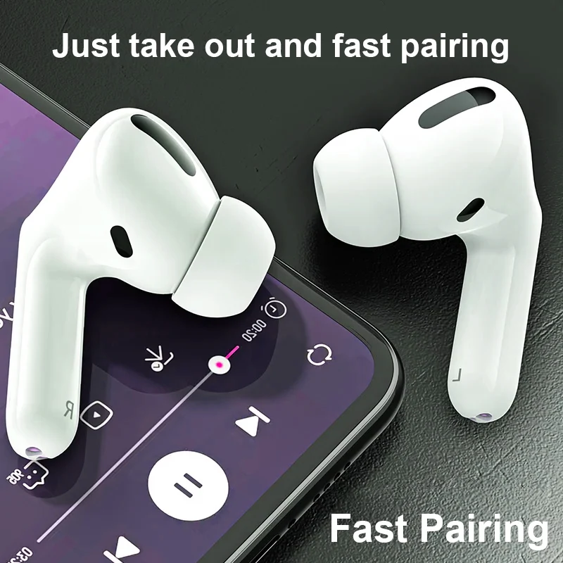Airs Pro TWS Wireless Bluetooth Earbuds Pop‑up Connection Touch Control Siri Waterproof Positioning For iOS Android Smart Phone