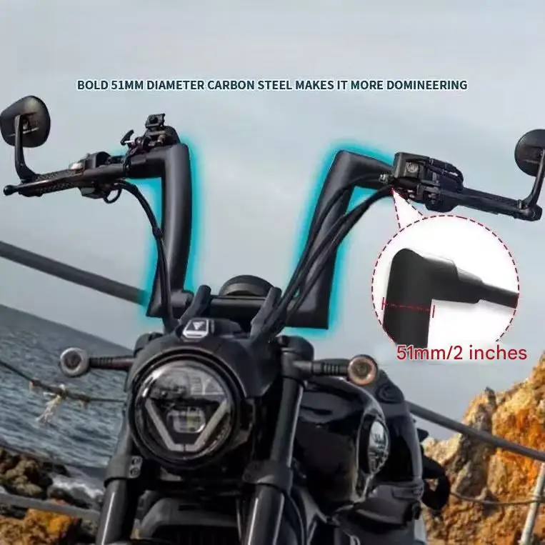 Motorcycle Thickened Elevated Flat Handle Bar Upgrade Accessories For VOGE CU625