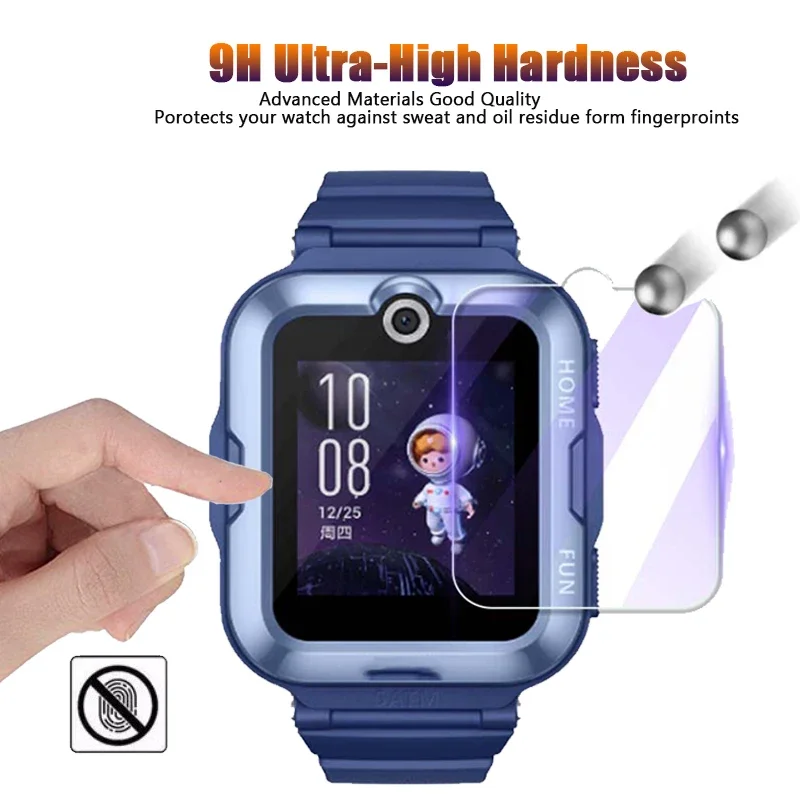 2 قطعة حامي الشاشة لهواوي ساعة الأطفال 5X 4X 3S 3X 4 Pro K2 الاطفال الهاتف ساعة ذكية واضح الأرجواني الزجاج المقسى فيلم