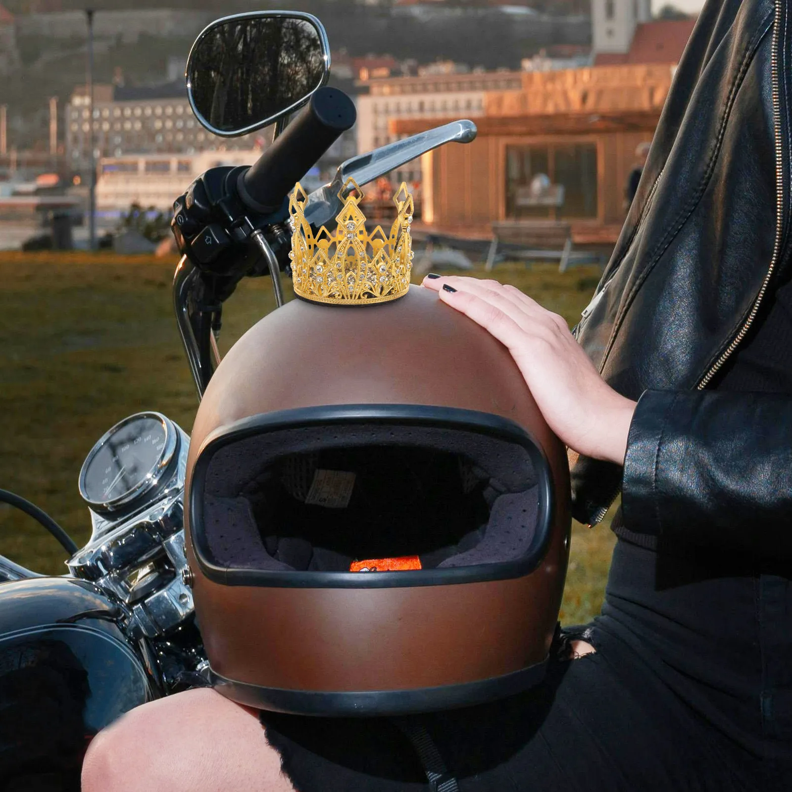 

Small Motorcycle Removable Decoration Elegant Ornament Motorcycle Accessories for Decor