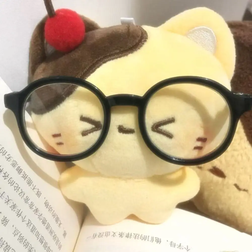 Four-leaf Clover Headphones Cat Keychain Stuffed Animal Backpack Ornaments Cherry Pudding Cat Keyring Cartoon Kawaii