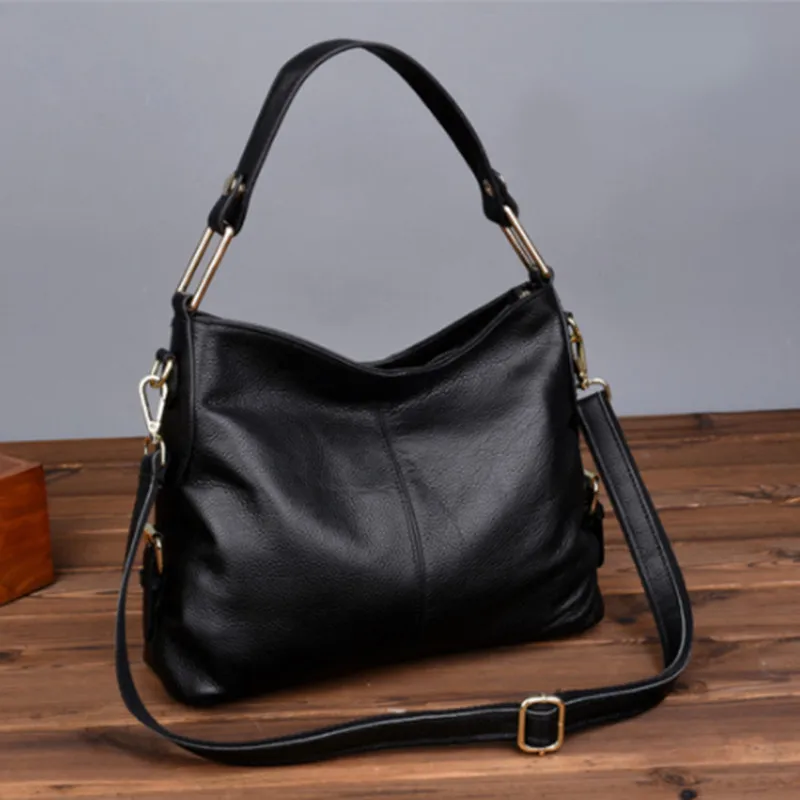 2025new South Korea fashion genuine leather light luxury trendy hand-carrying bag cowhide crossbody bag