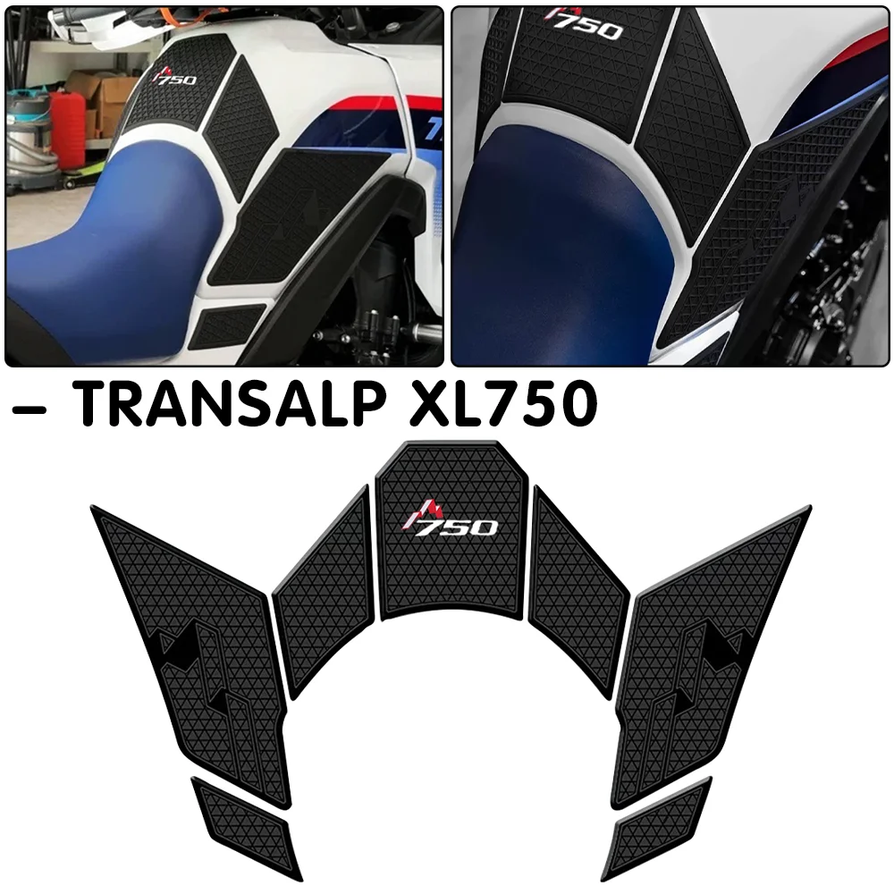 

Transalp XL750 Motorcycle Rubber Tank Pad for HONDA XL 750 Transalp Accessories Knee Grip Decals Transalp750 Fuel Anti-slip Pads