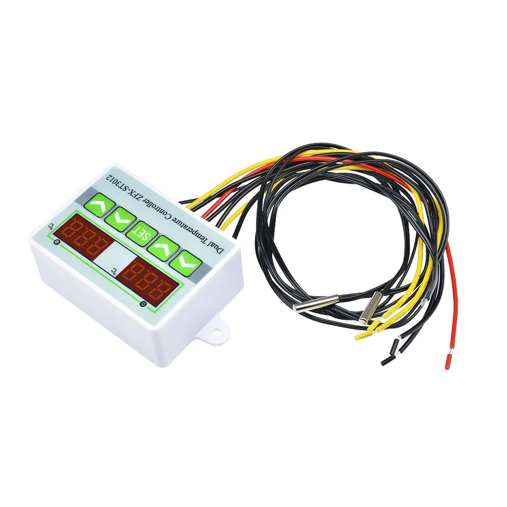 ZFX-ST3012 LED Display digitale regolatore di temperatura intelligente digitale doppio termostato termo Controller caricatore per interni