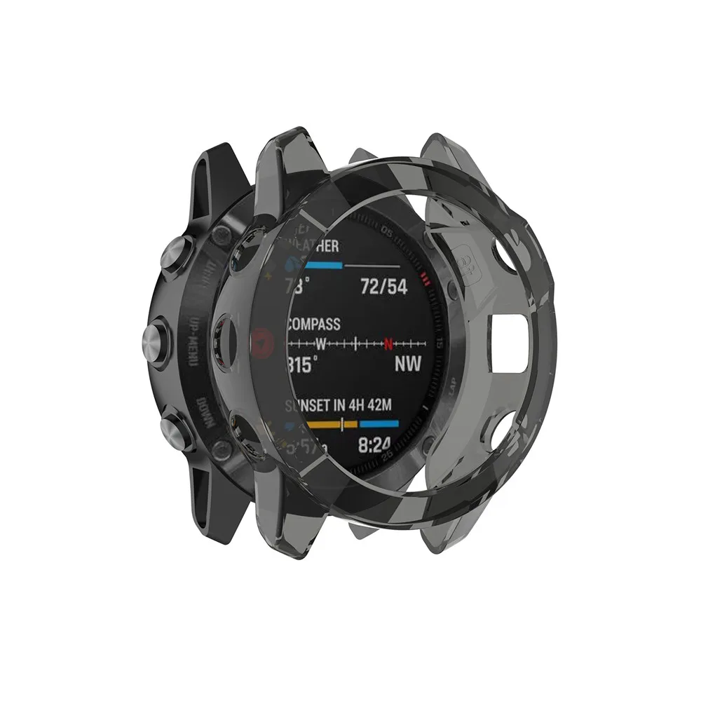 Schutzhüllen für Garmin Fenix 6 Fenix 6S 6X Weiche Kristallklare TPU-Schutzhülle Rahmen Smartwatch-Zubehör Schale – Detail 19