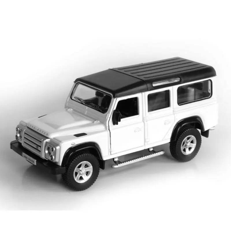 1/36 Land Rover Defender SUV Toy Car Model For Children RMZ City Diecast Miniature Sport Vehicle Pull Back Collection Gift Kid