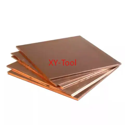 1Pc Thick 0.1-2mm Tin Phosphor Bronze Sheet Phosphor Bronze Board Wear-resistant Elastic Copper Plate Zero Cutting Processing
