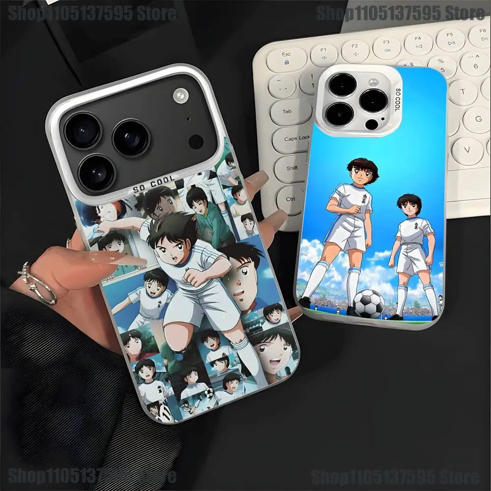 

Anime C-Captain T-TsubasaS Phone Case For iPhone 17,16,15,14,13,12,11,Pro,XS,Max,Plus,Mini,SE4,E White Matte Shockproof Cover