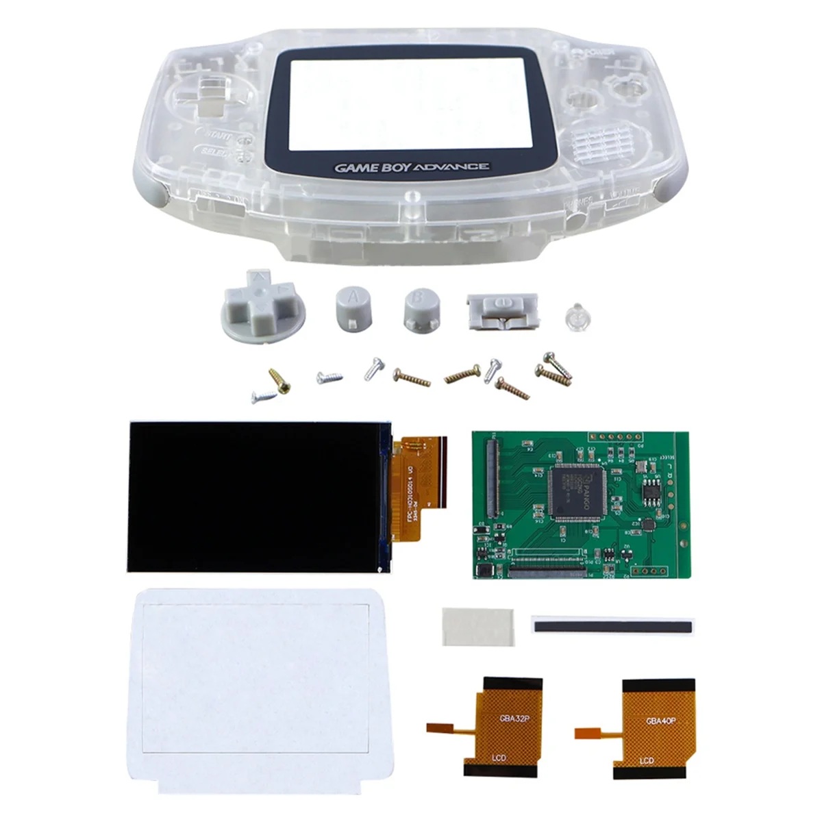 

GBA IPS Highlight LCD Screen 2.9 Inch IPS High Brightness LCD and Case Kit for Gameboy Advance GBA