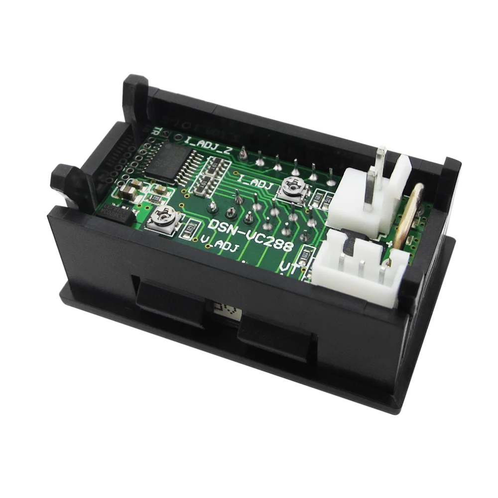 1 قطعة DC0-100V 10A LED تيار مستمر العرض المزدوج الجهد الرقمي الحالي متر الأحمر + الأزرق شاشة ديجيتال DC4-30V/6 بت شاشة ديجيتال