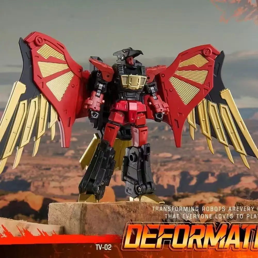 

В НАЛИЧИИ: Трансформируемая фигурка-робот MINI TV-01 TV02 Predaking Divebomb The Sharp Claws