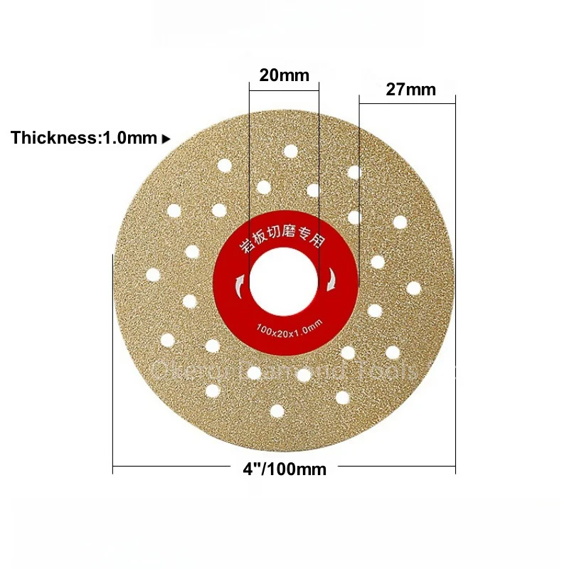 4-Zoll-Diamant-Trennscheibe, Winkelschleifer, Schleifscheibe, Platte, Keramikfliesen, Marmor, Porzellan, Schleifen, Trennscheibe, Klingenräder