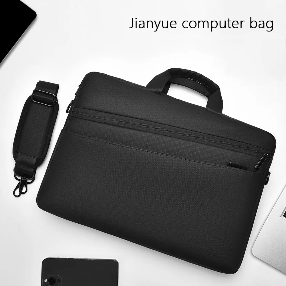 Borsa per computer Oxford elegante, semplice e durevole da 17,6 pollici per uomini e donne, borsa da lavoro multifunzionale di grande capacità.