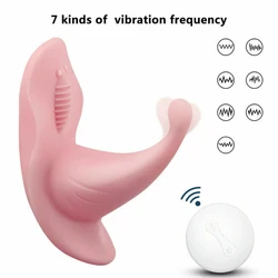 Wireless Remote Wearable Snap Action Tongue Licking Female Vibrator G-Spot Orgasm Clitoral Stimulation Masturbation Massager 18+