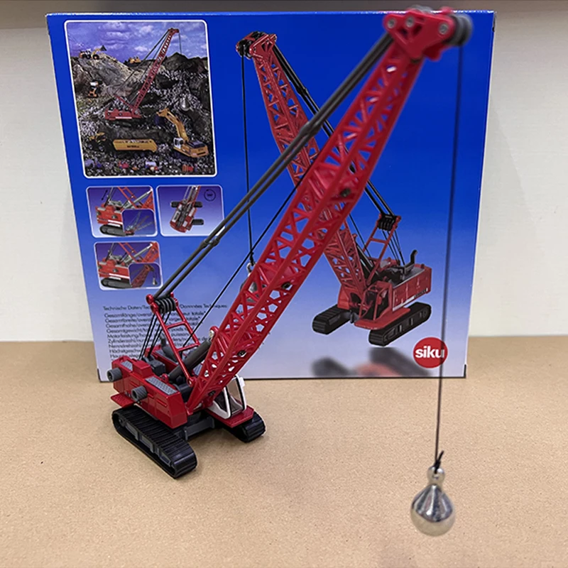 SIKU Diecast Alloy 1:87 Scale Liebherr Crawler Crane Cars Model Adult Toys Classics Souvenir Gifts Ornaments Static Display