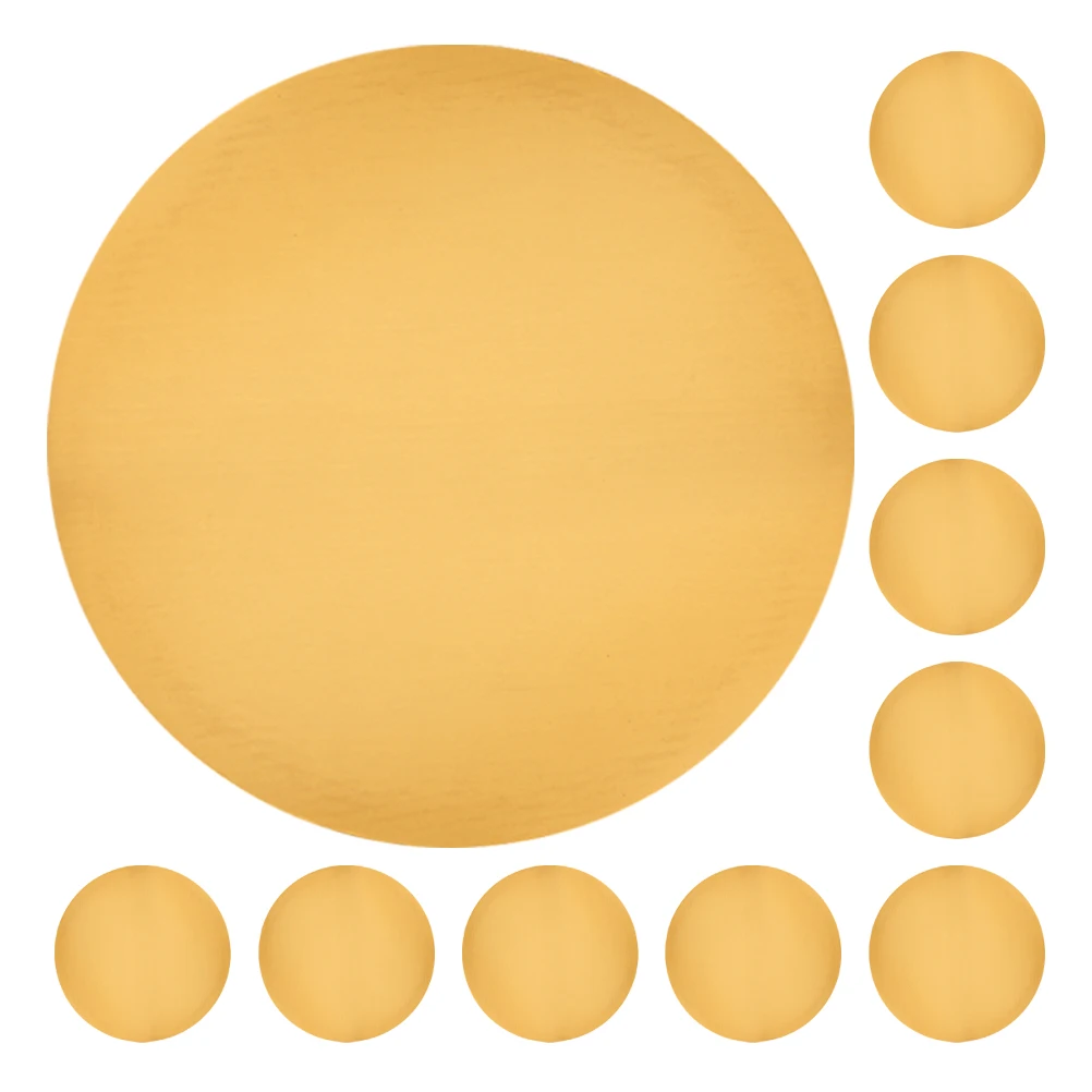 

10 Pcs Cake Trays Cardboard Discs Waterproof Round Cake Circles 10 Inch Cakes Decorating Boards Disposable Base Rounds