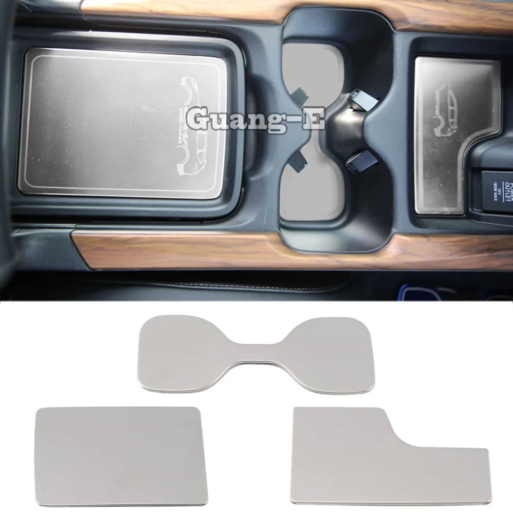 

Car Cup Holder Insert Coaster for Honda CRV CR-V 2017 2018 2019 2020 Stainless Steel Water Cups Storage Box Mat Stickers
