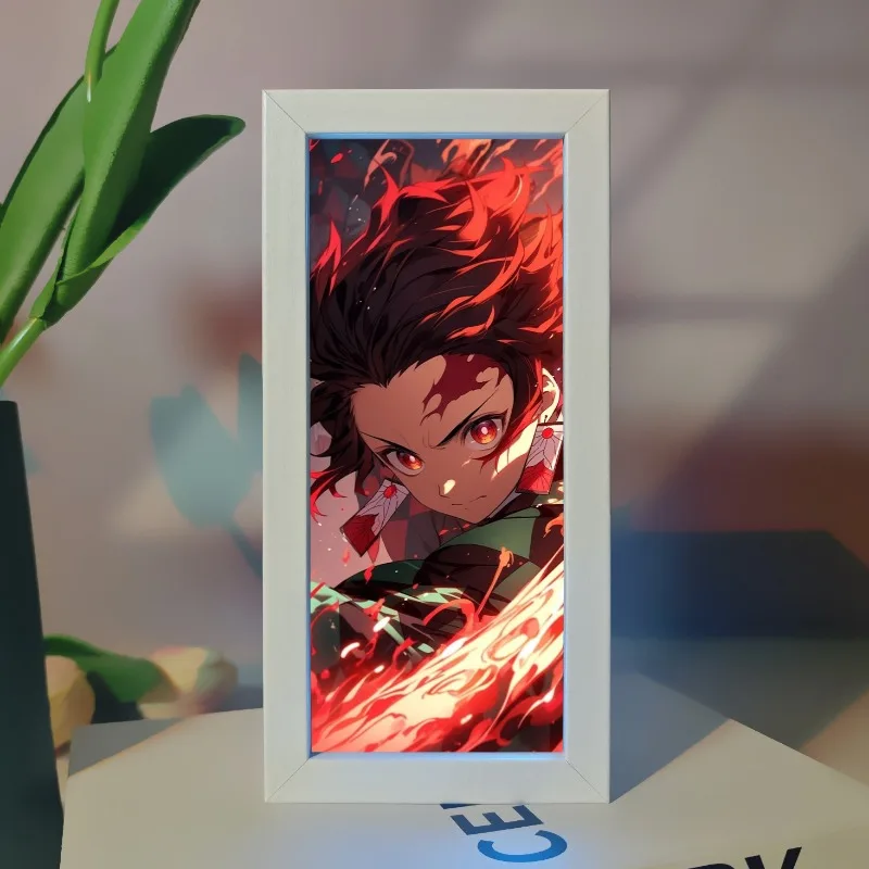 Demon Slayer Kamado Tanjirou Tokitou Muichirou Creative Personality Nightlight Desktop Ornaments Bedroom Atmosphere Table Lamp view 3