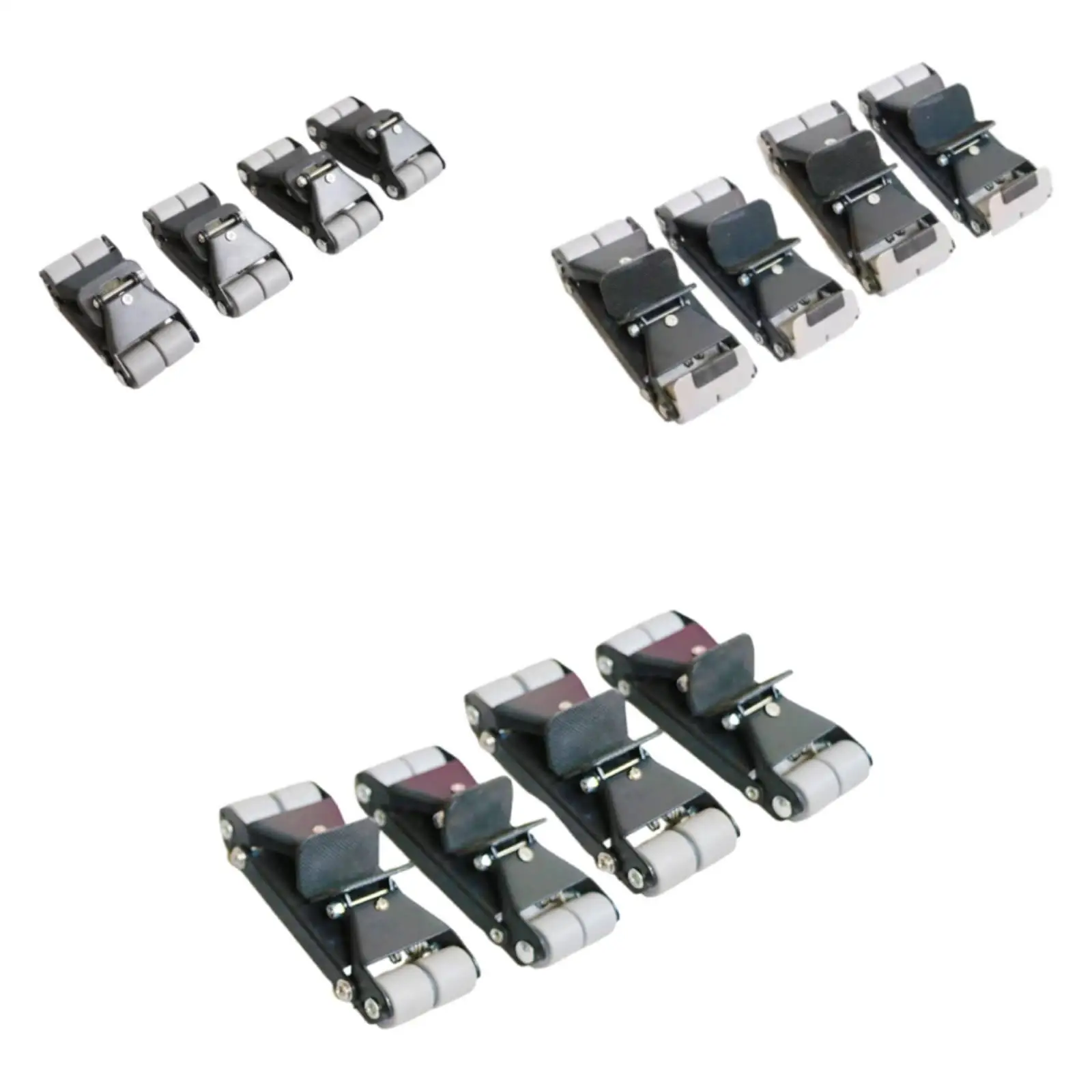 

4 Pieces Furniture Lifter Heavy Duty Black Moving and Lifting System for Washing Machine Rearrange Refrigerators Sofas Couches