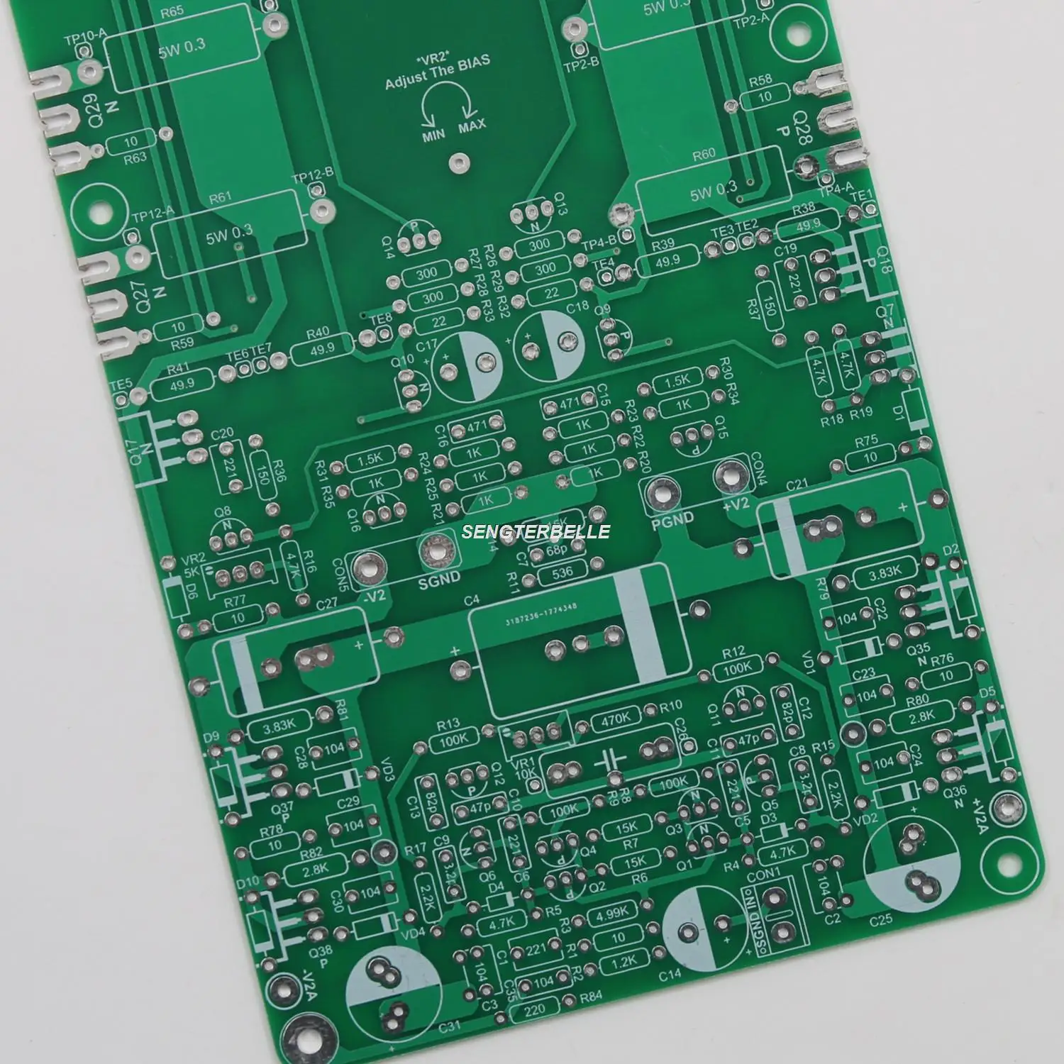 زوج واحد يشجع BRYSTON 28B SST2 مكبر كهربائي ستيريو مجلس PCB + لوحة إدخال الصوت PCB