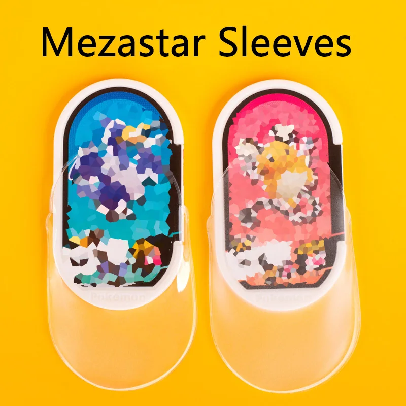 10-100pcs Mezastar Sleeves Clear Protector Fit For PokmonMezastar Arcade Game Special Disk Chuck Collect Trade Storage Cover