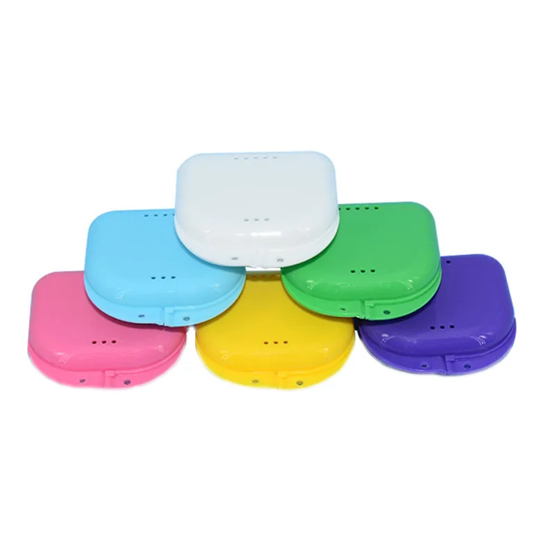 5/10pcs Dental Retainer Storage Box Orthodontic Mouth Guard Container Plastic Oral Hygiene Supplies Tray Denture Appliance Case