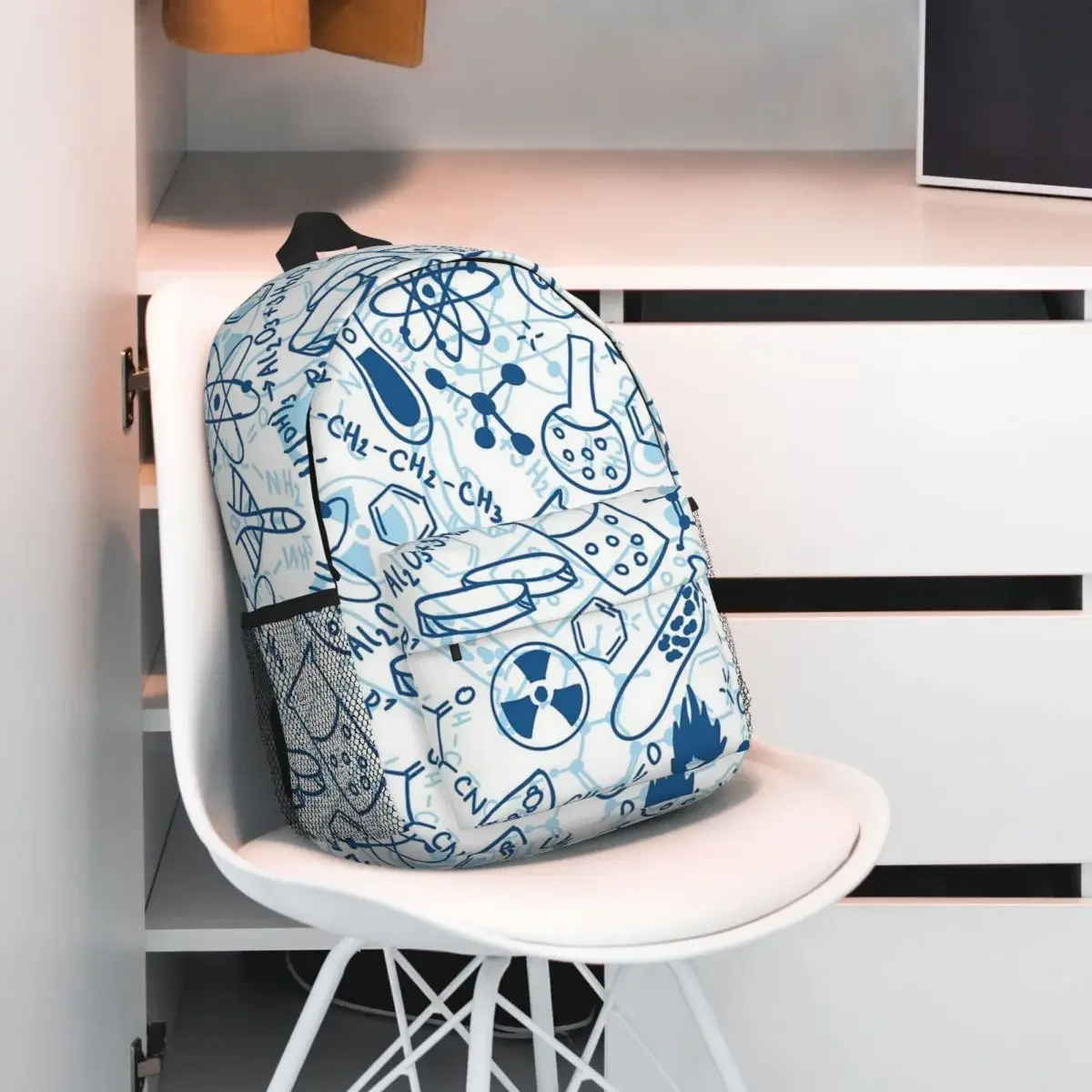 Mochilas de química para adolescentes, mochilas escolares de moda para niños, mochila de viaje, bolso de hombro de gran capacidad