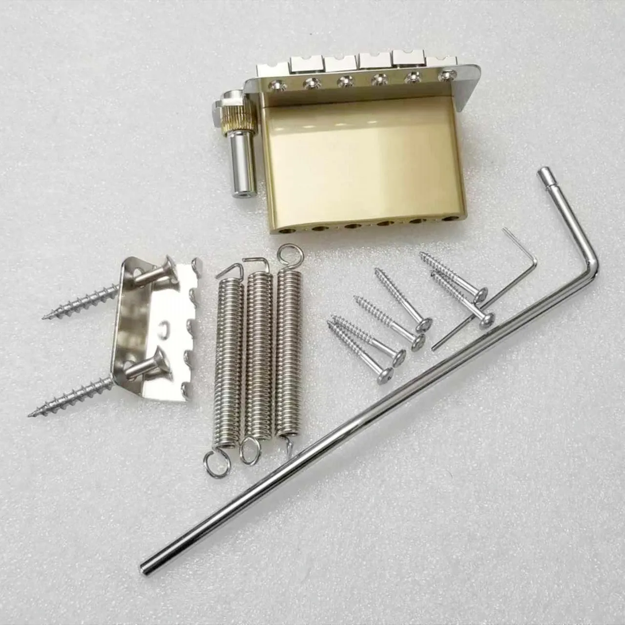 Brass Block 6-Point Bridge 52.5mm(10.5x5) Chrome