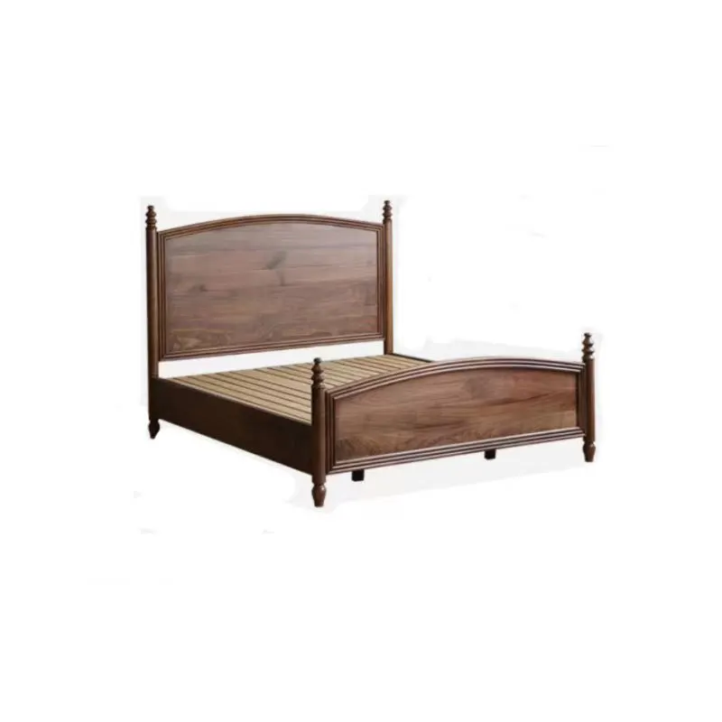 

American, vintage, solid wood bed, North American, black walnut, modern, minimalist, master bedroom
