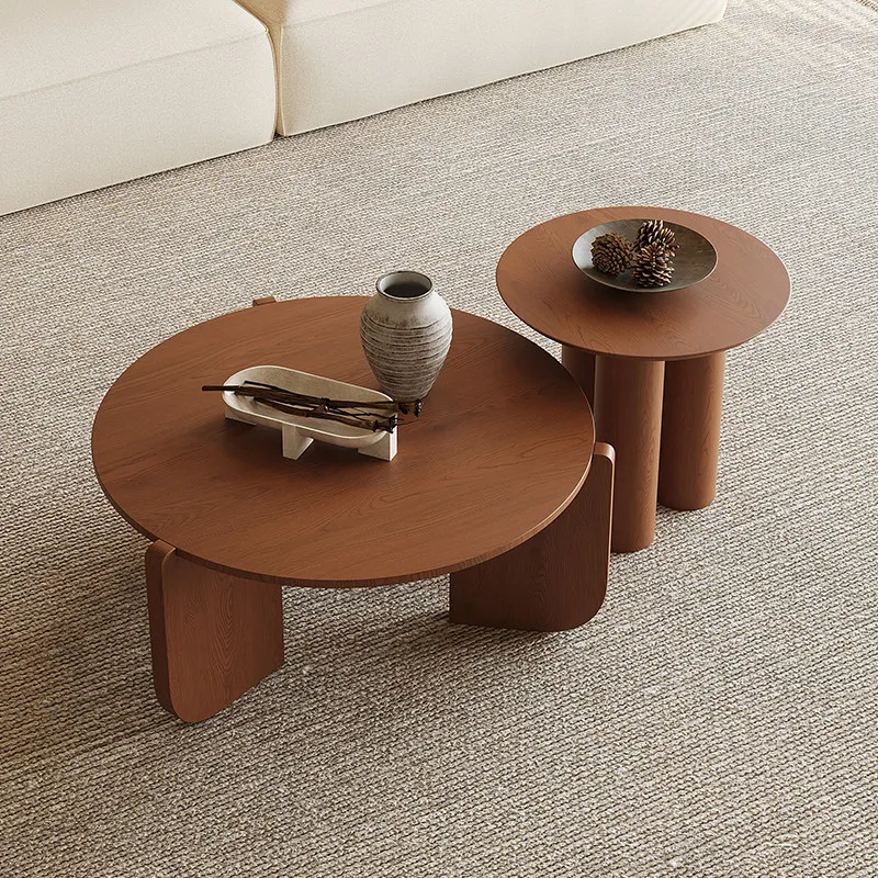 

Round Designer Coffee Table Clear Simple Aesthetic Decoration Side Table Living Room Modern Meubles Entrance Hall Furniture