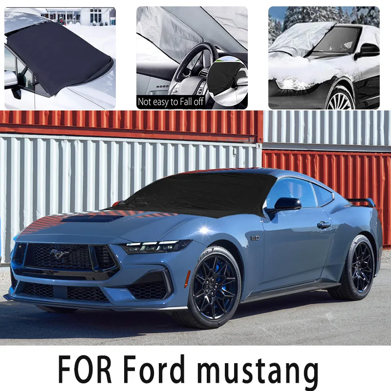 

Carsnow cover front coverfor Ford mustang snowprotection heat insulation shade Sunscreen wind Frost prevention car accessories