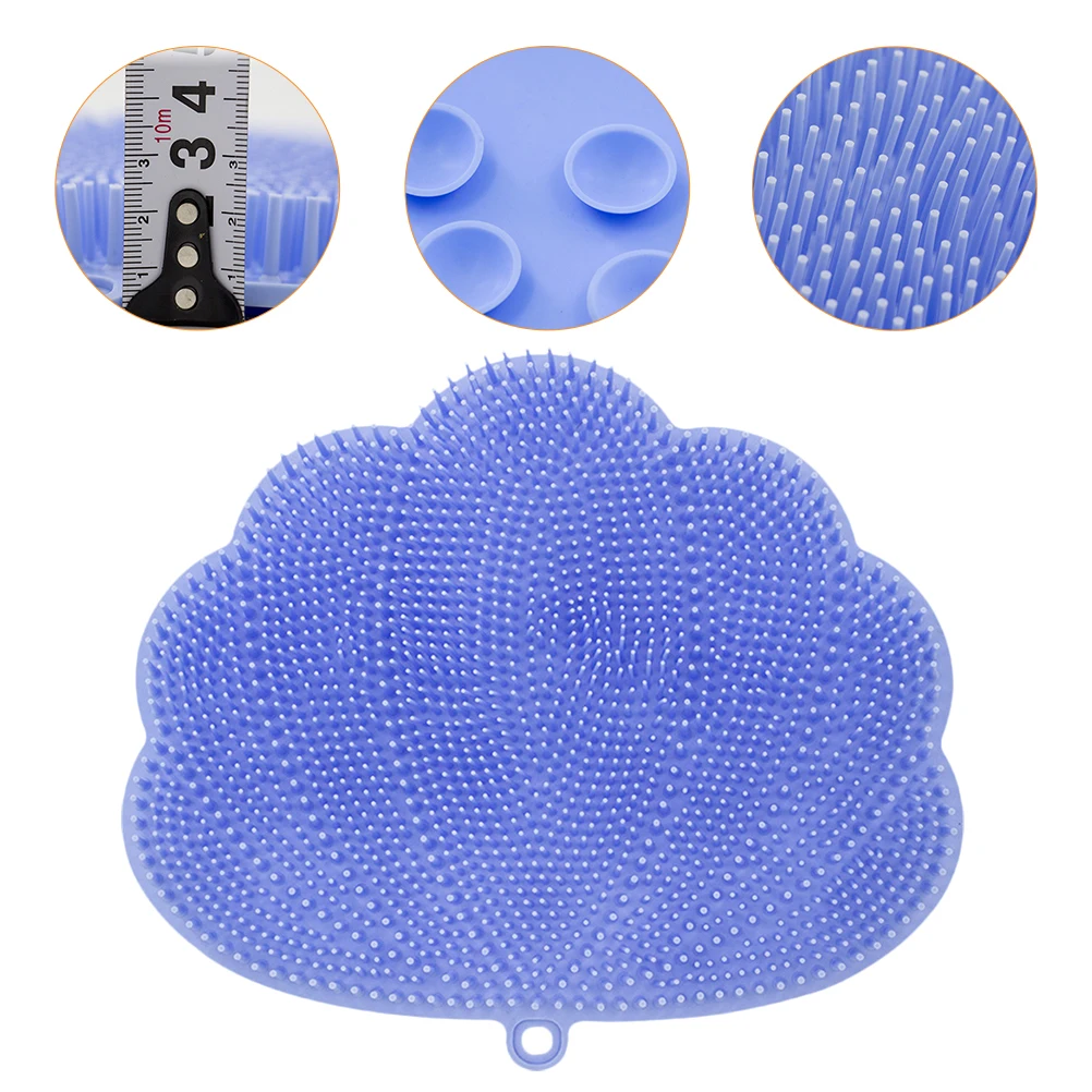 

1Pcs Tpe Body Bathing Scrubber Practical Massage Shower Brush Easy Grip Fresh Colors Stimulate Blood Circulation