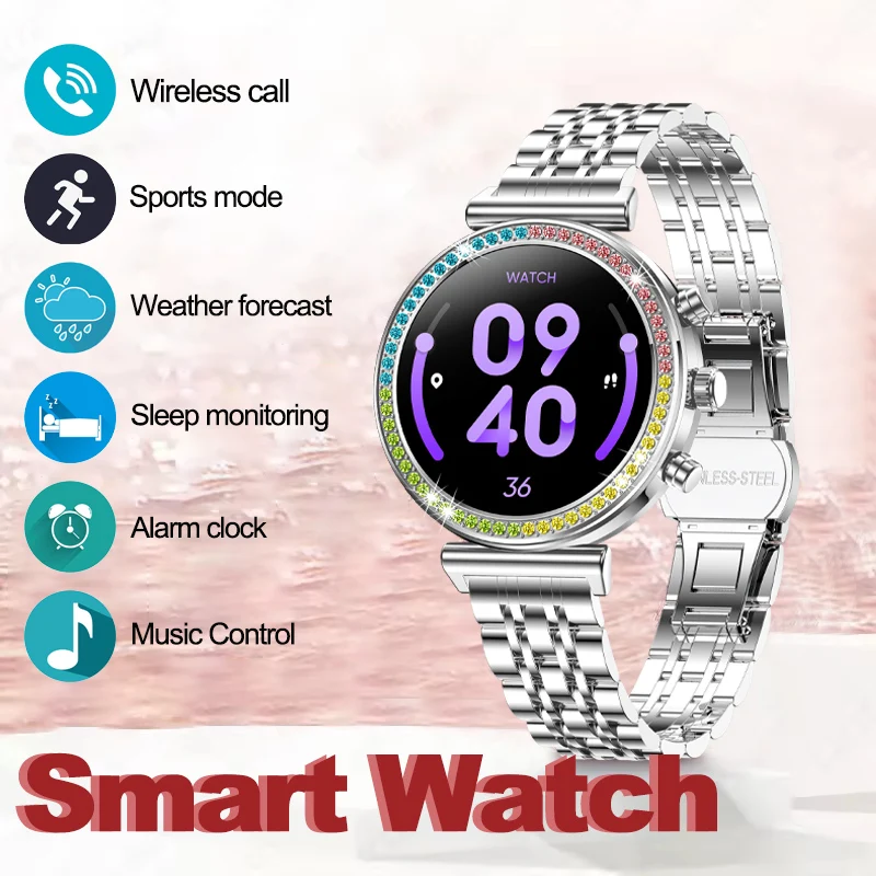 New Smart Watch supports music control Wireless calling weather forecast multiple sports modes smartwatch for holiday gifts