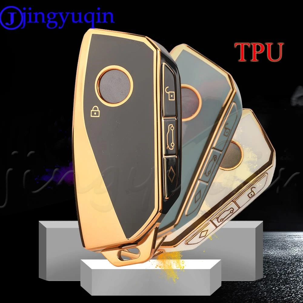 Jingyuqin-tpu soft case para chave do carro, proteção para bmw i7 x7 g07 lci iX i20 x1 u11 7 série g70 g09 xm u06 g81 m3, 2023